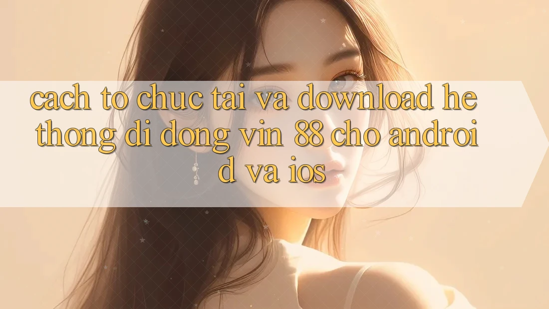 Cách tổ chức Tải Và Download Hệ thống di động Vin 88 Cho Android Và iOS Cách tổ chức Tải Và Download Hệ thống di động Vin 88 Cho Android Và iOS