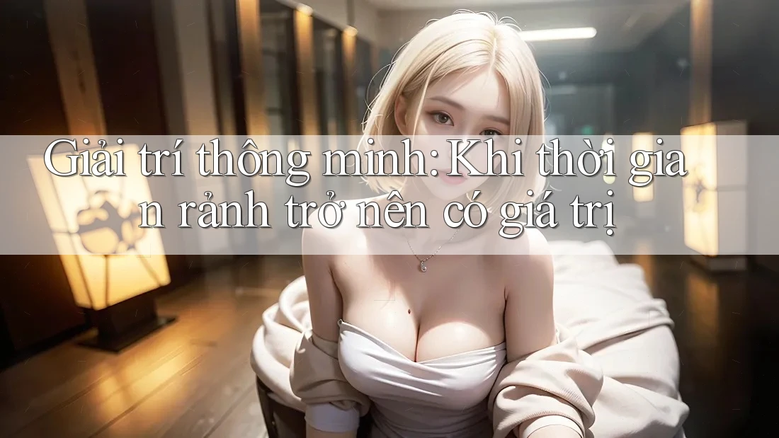 Giải trí thông minh: Khi thời gian rảnh trở nên có giá trị Giải trí thông minh: Khi thời gian rảnh trở nên có giá trị