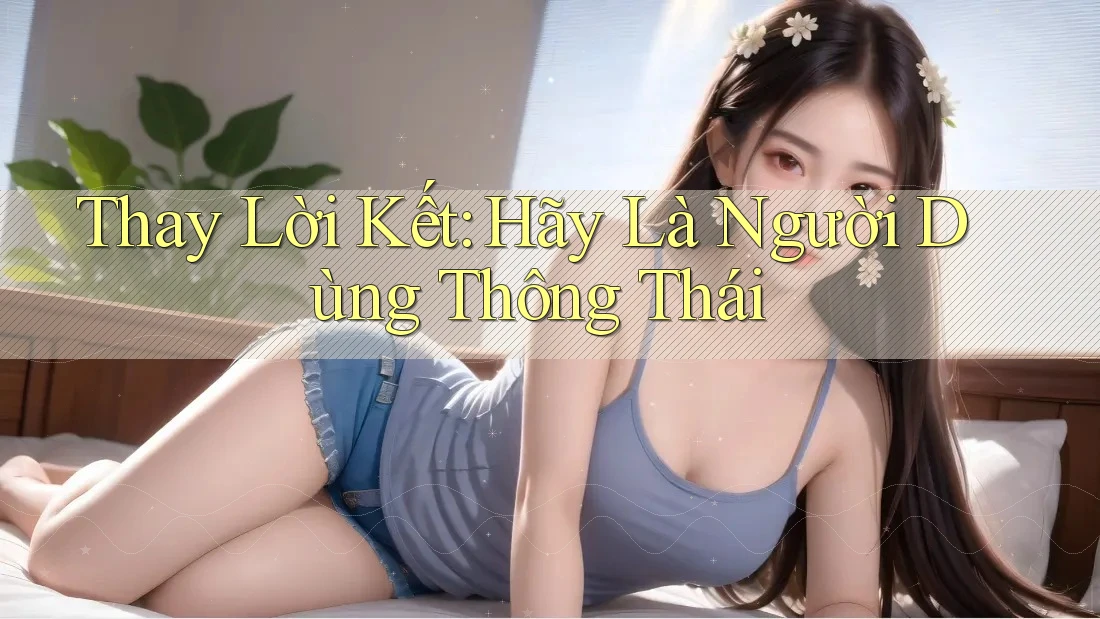 Thay Lời Kết: Hãy Là Người Dùng Thông Thái