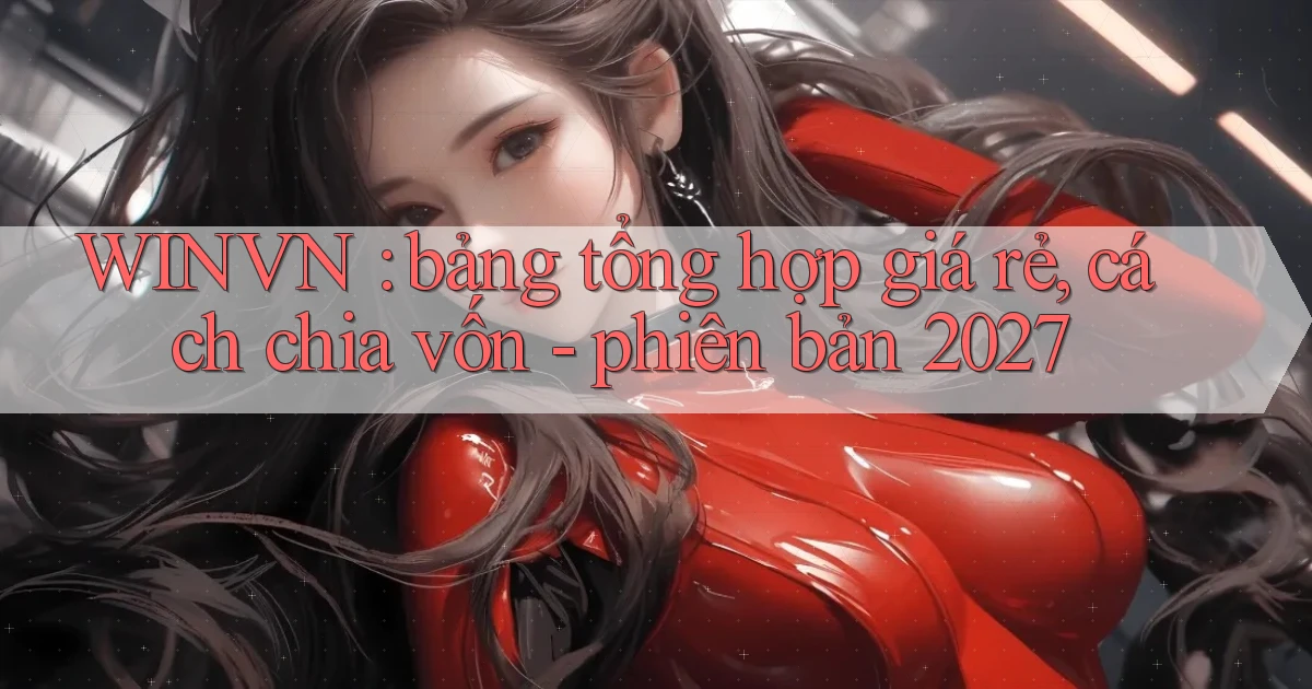 WINVN bảng tổng hợp giá rẻ, cách chia vốn   phiên bản 2027